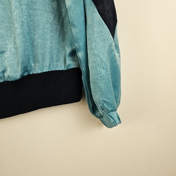 A.CALIN by flying tomato Colorblock Bomber jacket Retro boho - Picture 10 of 10